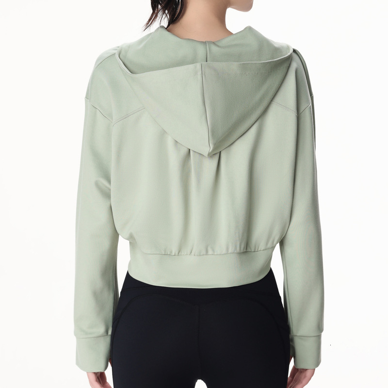 New Cotton Coat Winter Running Yoga Fiess Set Training Top Slim Fit Jacket Hoodie Women's