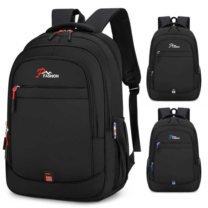 Fashionable and Trendy Mens Backpack Large Capacity Business Computer Backpack Simple Student Backpack Casual Travel Bag 240920
