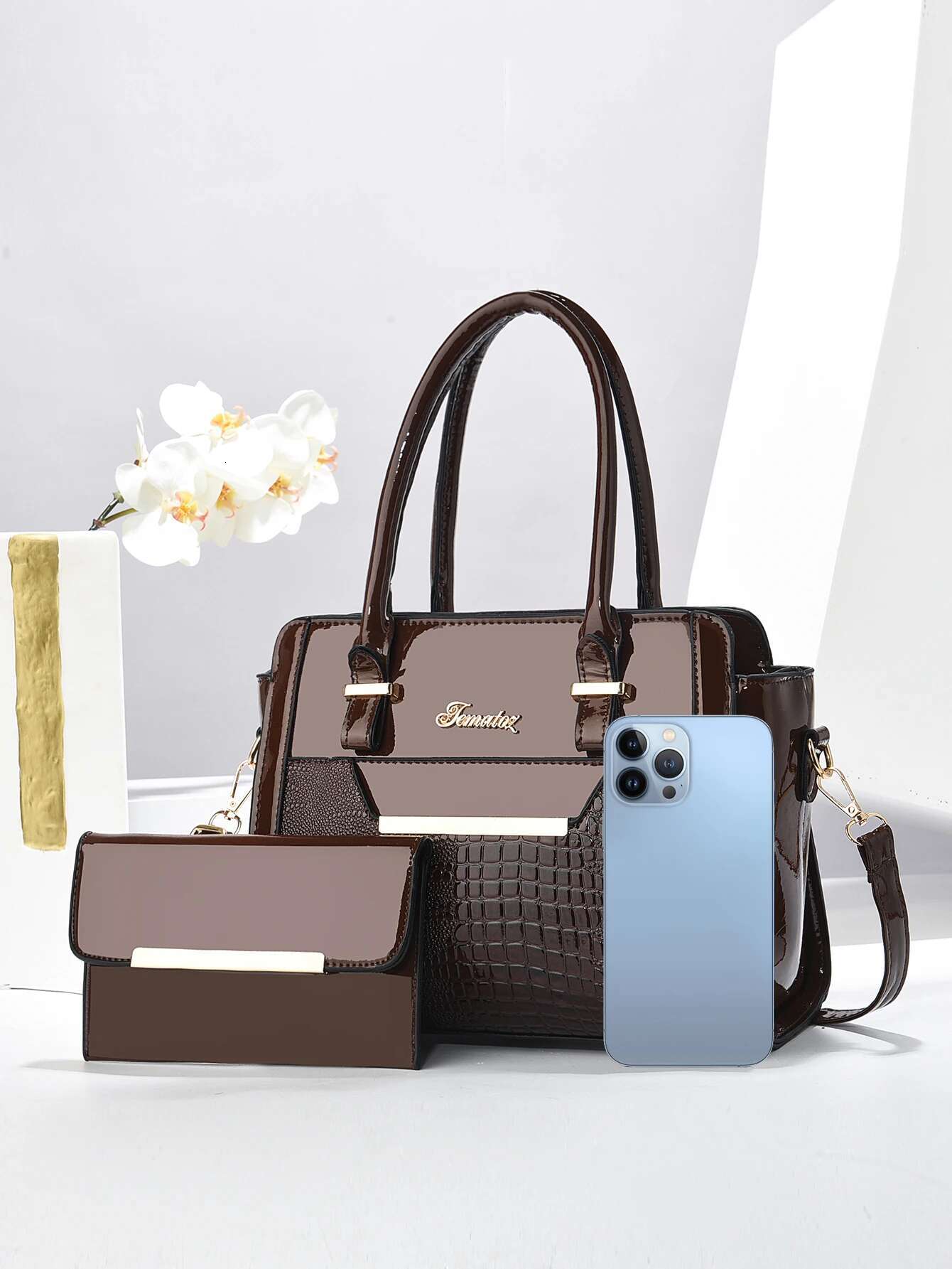 New Large Capacity Two Piece Fashion Multifunctional Bag for Simple Commuting Outing Leisure Handbag Western Style Women s Bag bag