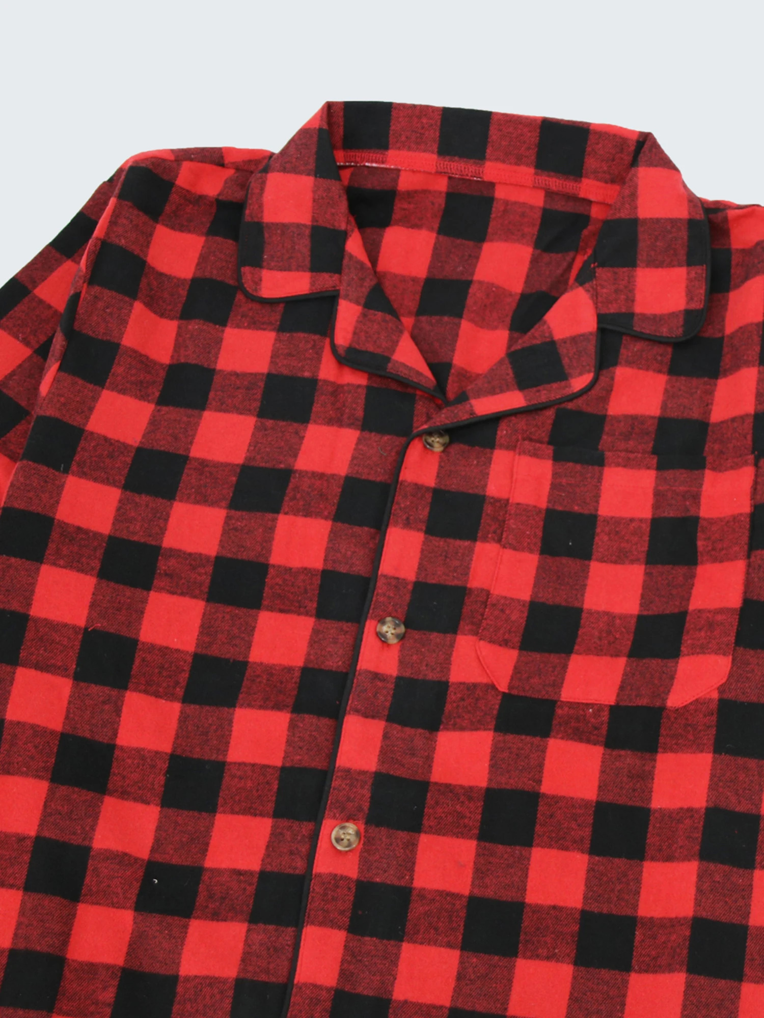Mens Flannel Pajama Sets Cotton Plaid Pajamas for Men Pjs Set Soft Lounge Sleepwear Pj Pants with Pockets Shirts 250103