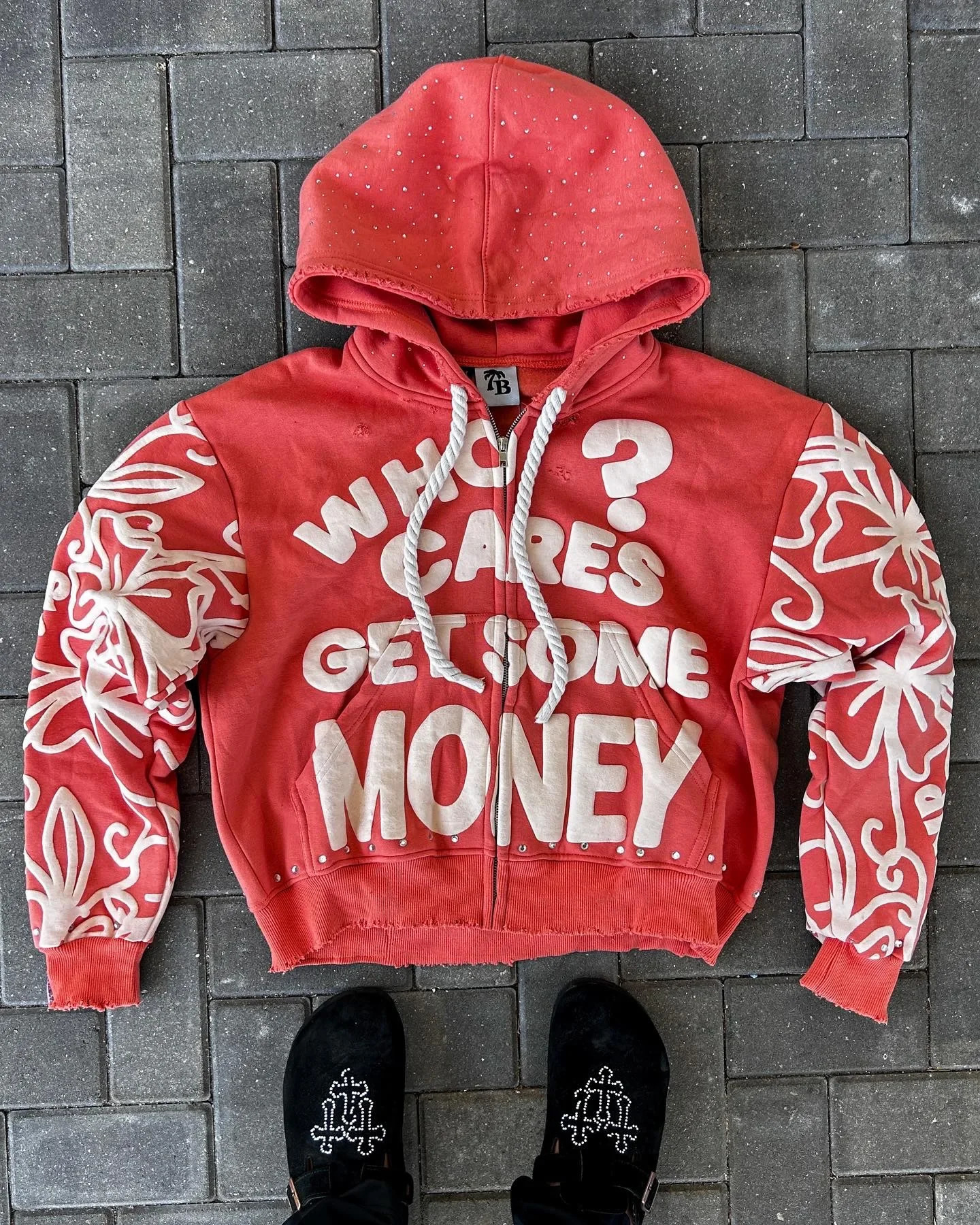 Y2K Zip Hoodie American Hip Hop Trend Fashion Alphabet Vintage Hooded Long Sleeve Sports Hood Men Women Street Wear 250103