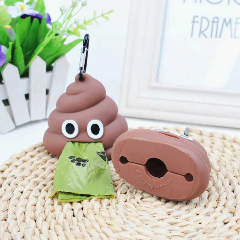 New Pet Dog Poop Bag Dispenser Waste Garbage Holder Dispensers Poop Bags Pets Dogs Trash Cleaning Dog Toy Pet SuppliesXJ250104