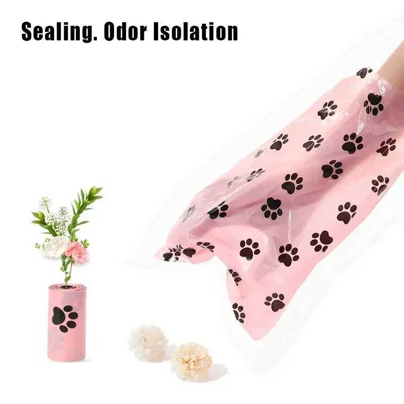 120 Rolls Dog Poop Bag Outdoor Cleaning Poop Bag Dog Toilet Porta Bolsa Caca Perros 15Bags/Roll Refill Garbage Bag Pet SuppliesXJ250104