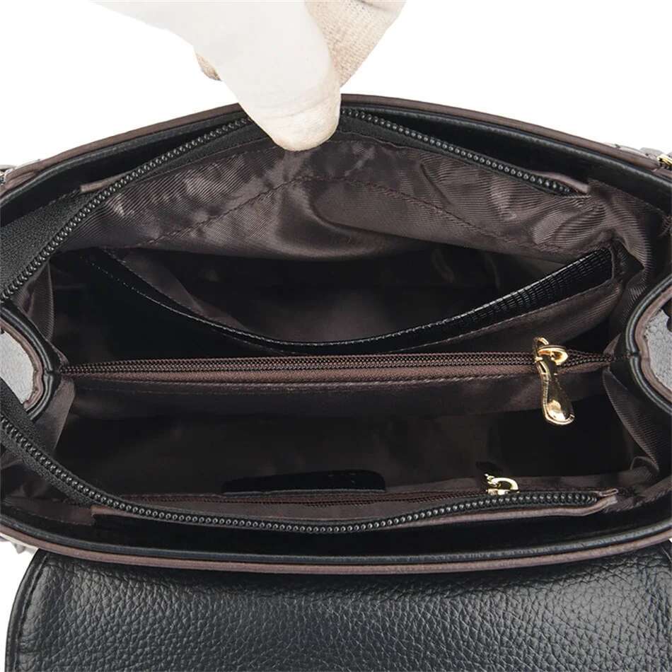 New Flip Double layer Women s Wallet and Handbag Cross border Designer High quality Leather Fashion Crossbody Bag bag