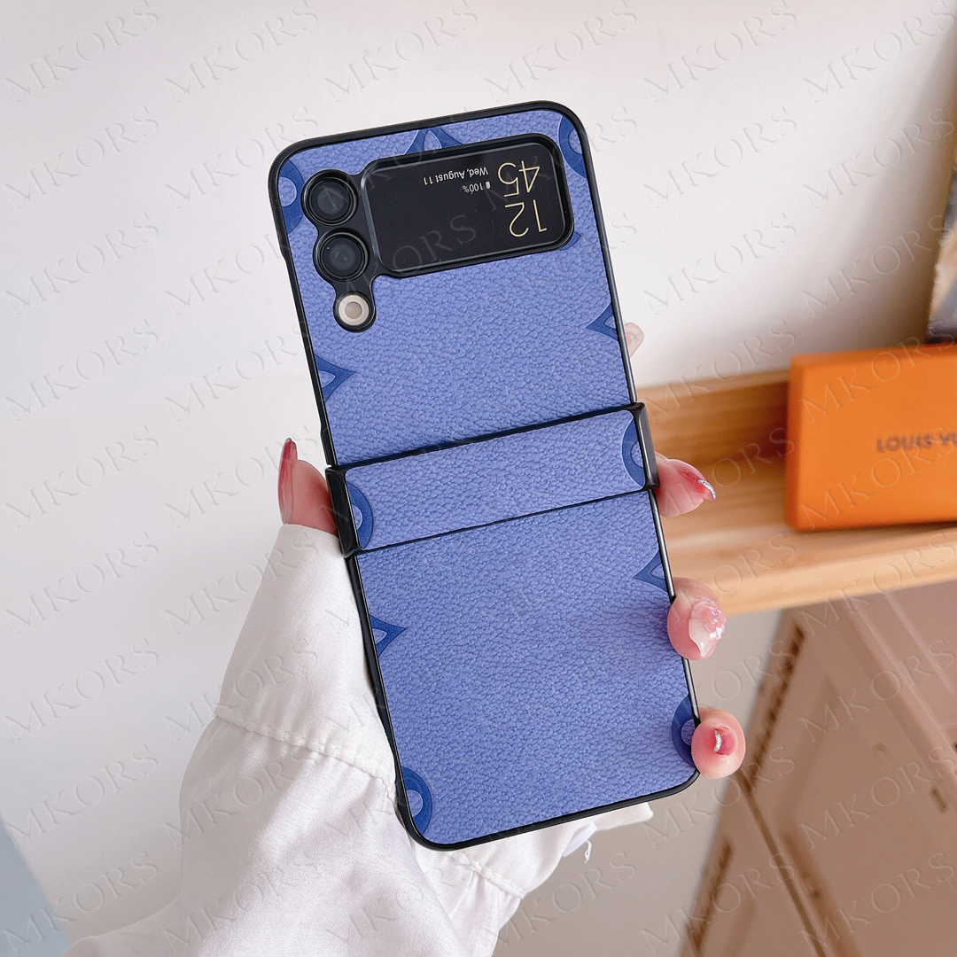 Flower imprint Phone Case for Samsung Z Flip 6 5 4 3 Vivid Color Designer Fold Collapsible Leather TPU Cover Galaxy S25 Plus S24 S23 S22 S21 S20 Ultra