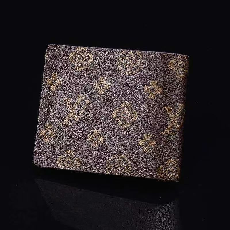 Men's Wallet High Quality Personality Vintage Fashion Folding Short Beautiful Wallet