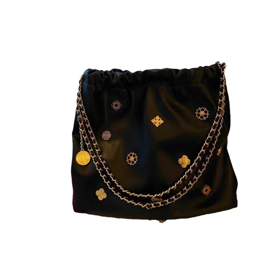 Nanfeng Chio2nd Palace Museum Culture Series Flower Habitat Tote For Women, High Grade Sensory Communication, Diligent Chain, Single Shoulder Big Bag