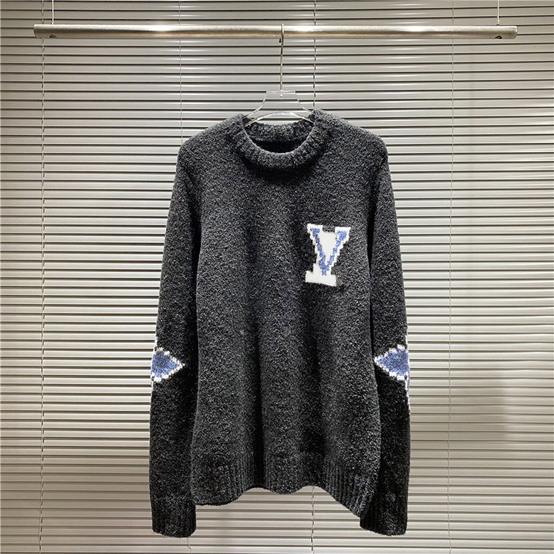 designer Men's Sweaters Spring and Autumn couple italy style Round Neck thick Sweater Pure Cotton pullover winter Long Sleeve