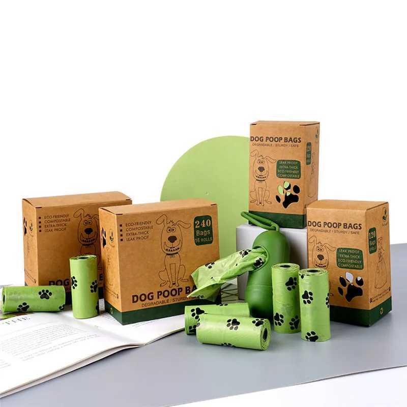 Dog Poop Bag Biodegradable Dog Poop Bags Cat Waste Bags Eco-Friendly Puppy Outdoor Home Clean Pet SupplieXJ250104