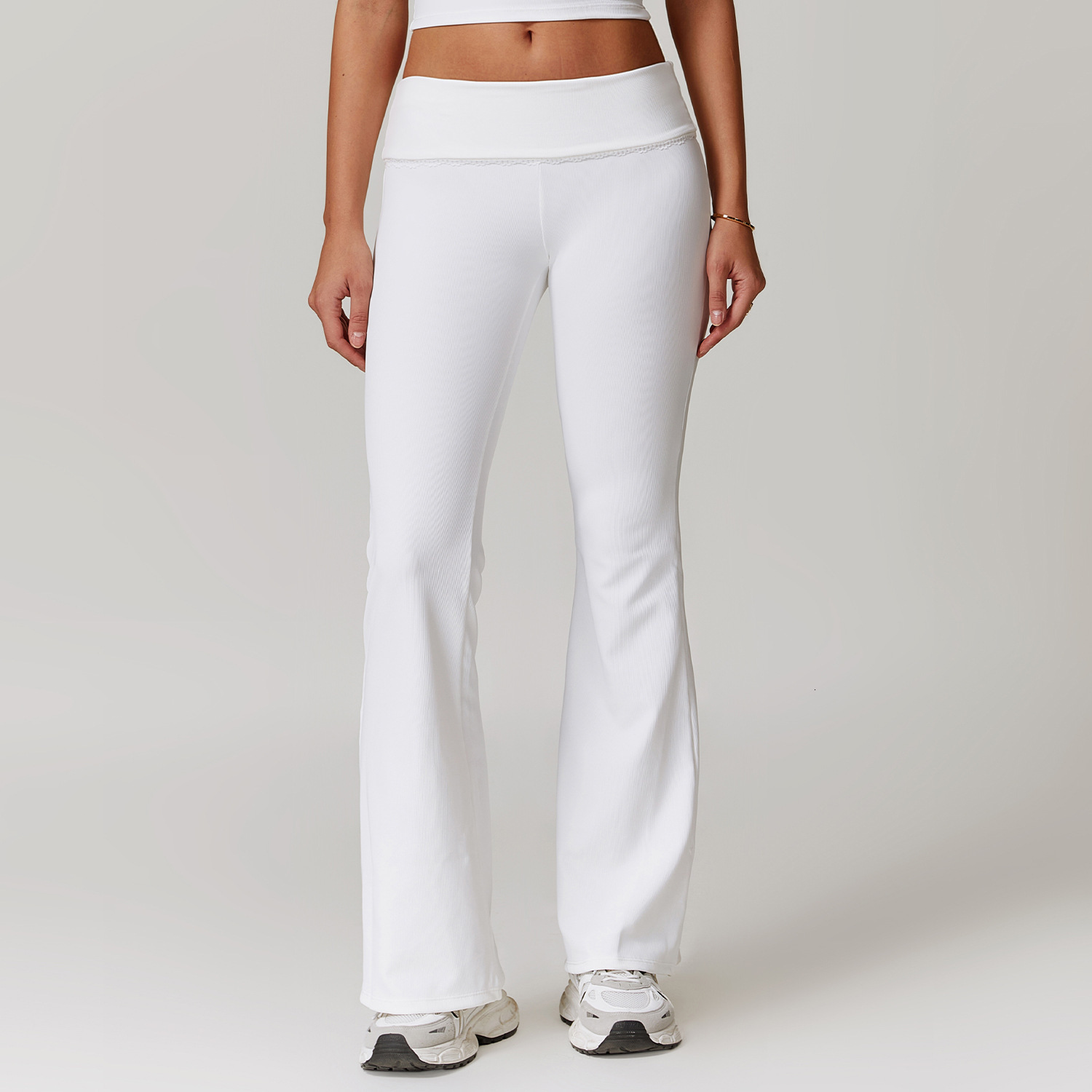 Flared Bottom Wide Leg Skinny Hip Lifting Yoga Pants Latin Dance High Waisted Micro Leisure Gym Sweatpants Pilates