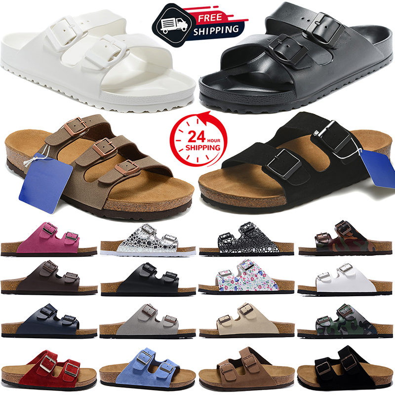 free shipping clogs designer slippers birkinstocksandals slides shoes black white blue leather suede mules birkentocks clog mens sandles sandales 35-46 fashion