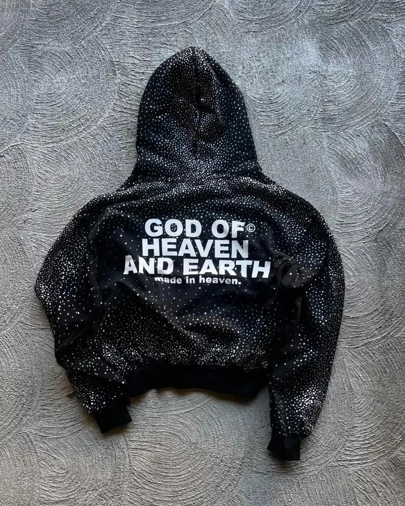 Mens Jackets European And American Trendy Brand Men Y2K Harajuku Letter Print Pullover Hoodies Hip-hop Punk Oversized Sweatshirts