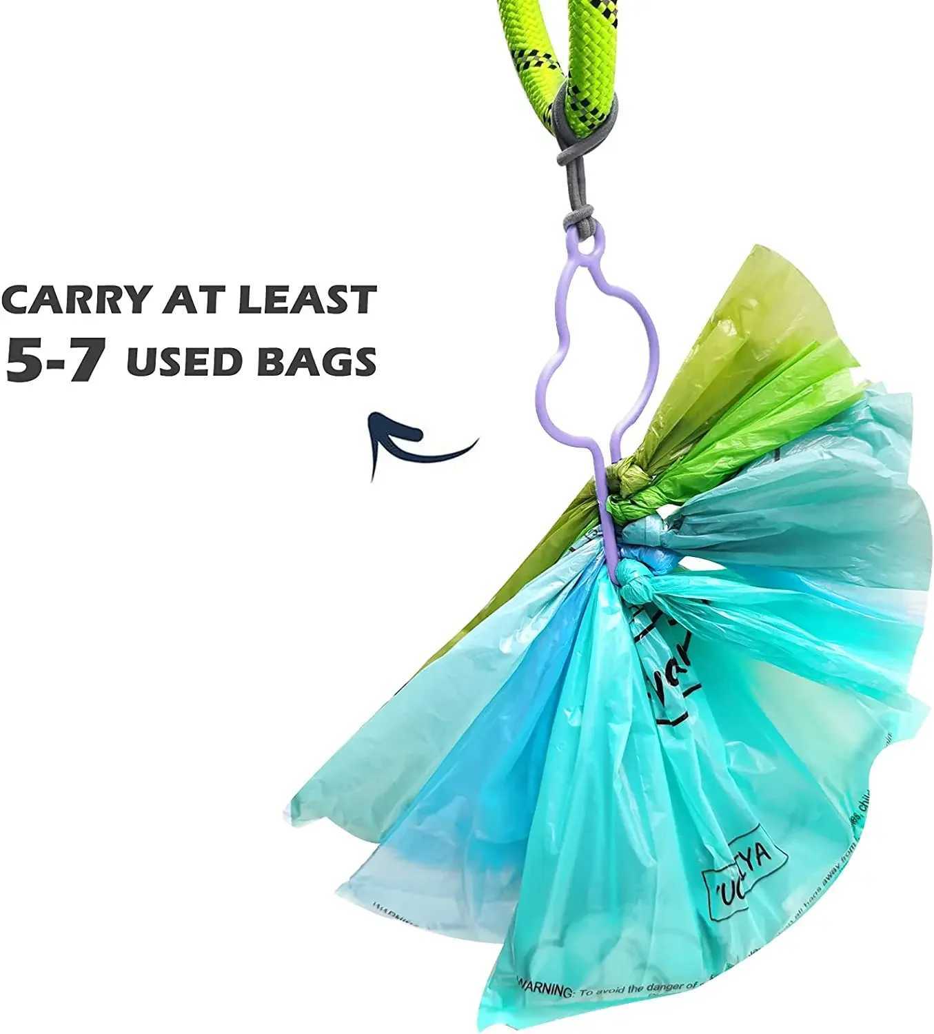 Hands-Free Dog Poop Bags Dispenser Holder for Leash Pet Waste Bags Carrier Dog Walking Accessories Dog Cleaning SuppliesXJ250104
