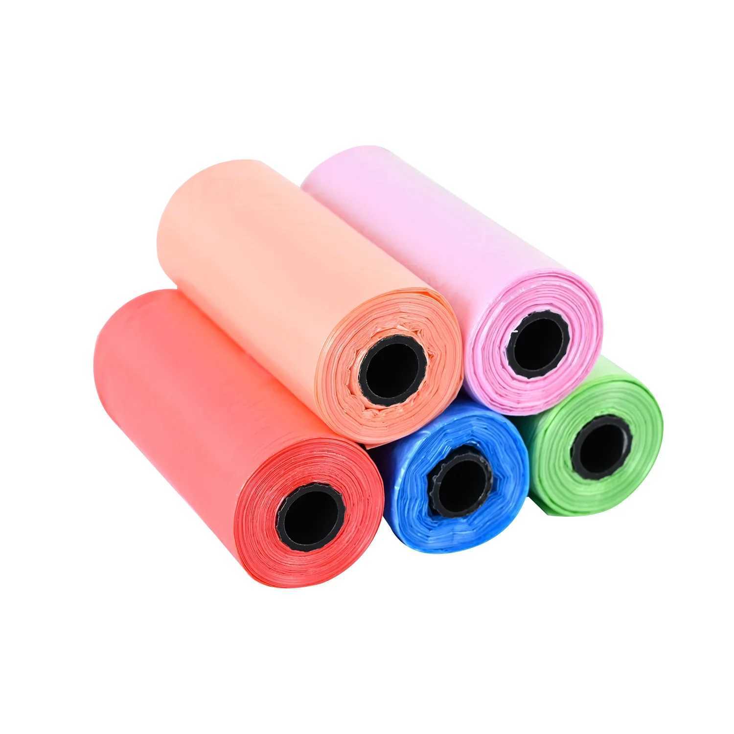 15Bags/Roll Pet Poop Bag Black Outdoor Portable Cleaning Bags Dog Poop Bag Dispenser Pet Supplies Pet ProductsXJ250104