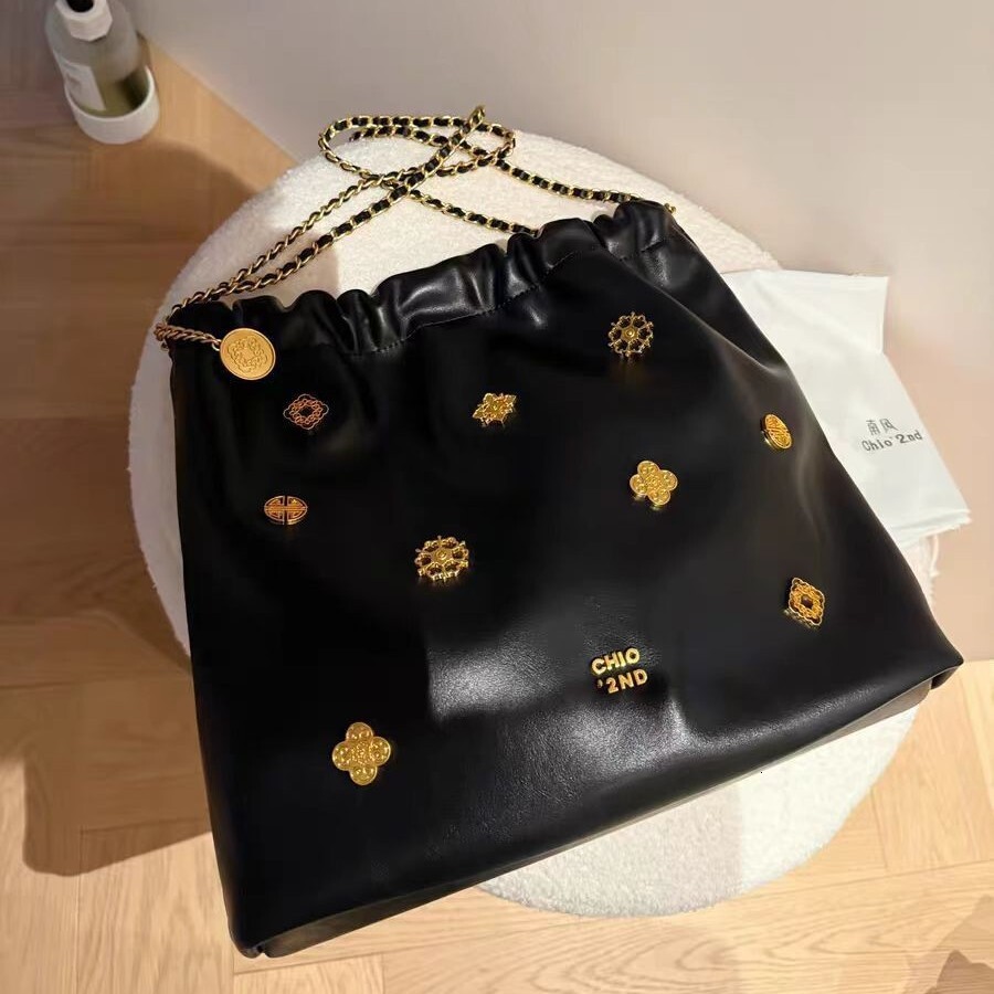 Nanfeng Chio2nd Palace Museum Culture Series Flower Habitat Tote For Women, High Grade Sensory Communication, Diligent Chain, Single Shoulder Big Bag
