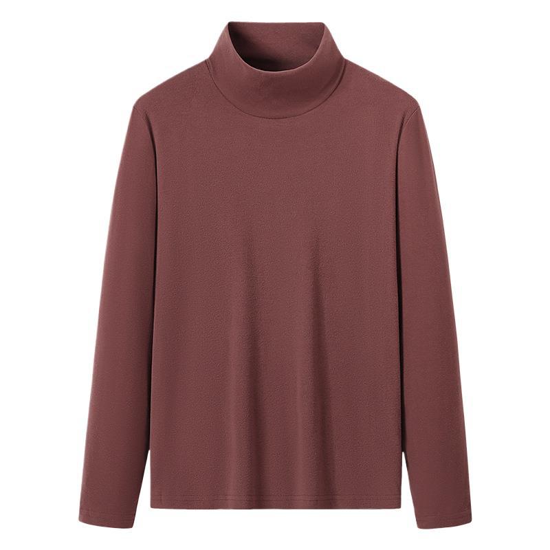 LP01031 Men's casual warm sweatshirt high collar German fleece bottoming shirt long sleeve T-shirt
