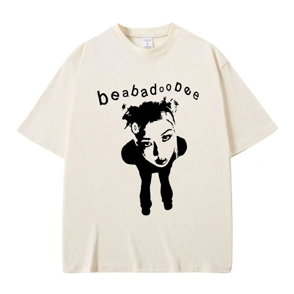 Singer Beabadoobee Graphic Print T-shirt Mens Fashion Cotton Oversized T-shirt Neutral Casual Y2k Style Short Sleeve T-shirt 250103