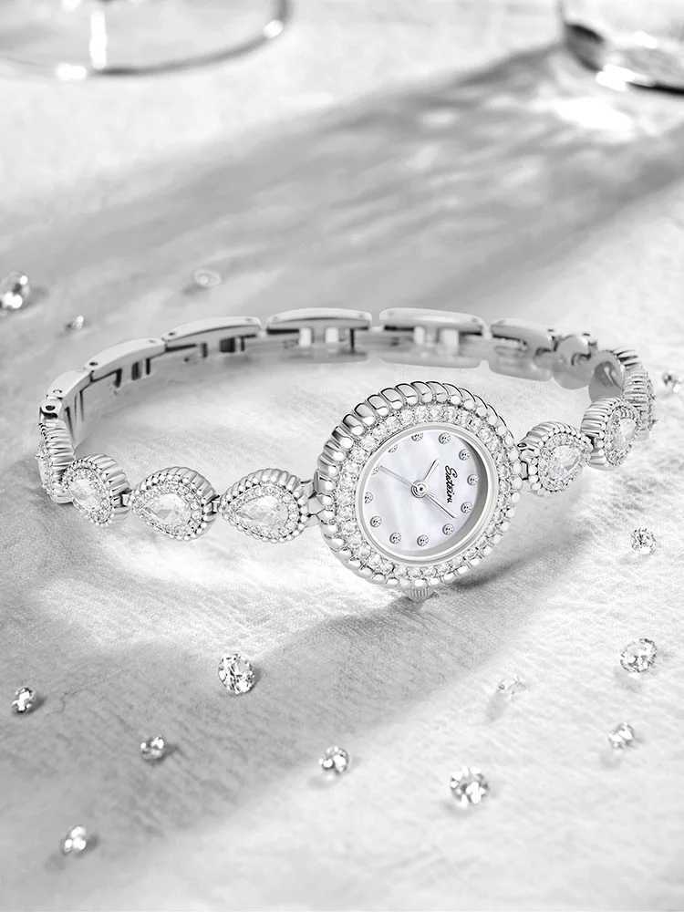 Sotoiru high-end luxury womens fashion quartz wrist full zirconia La waterproof Dr female gift W250104