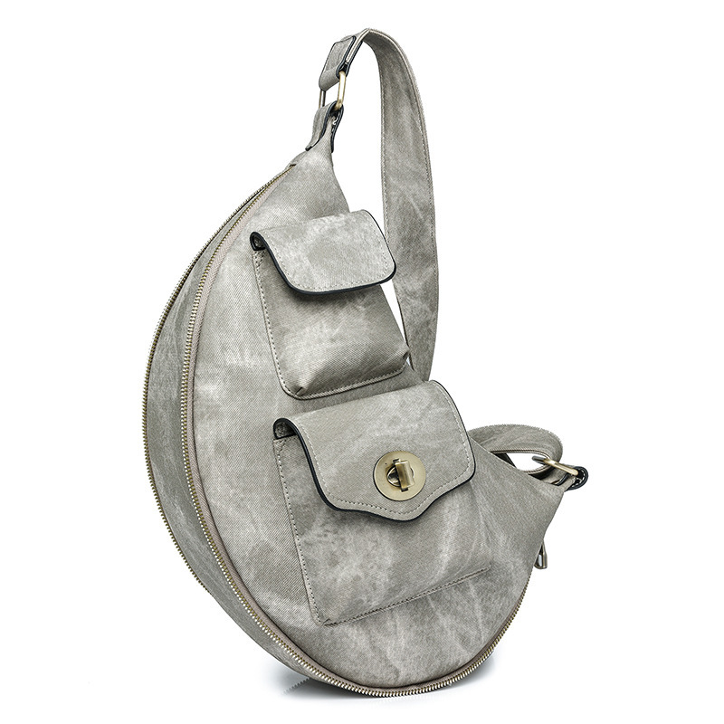 Large Capacity PU New Women's Waist Chest Bag