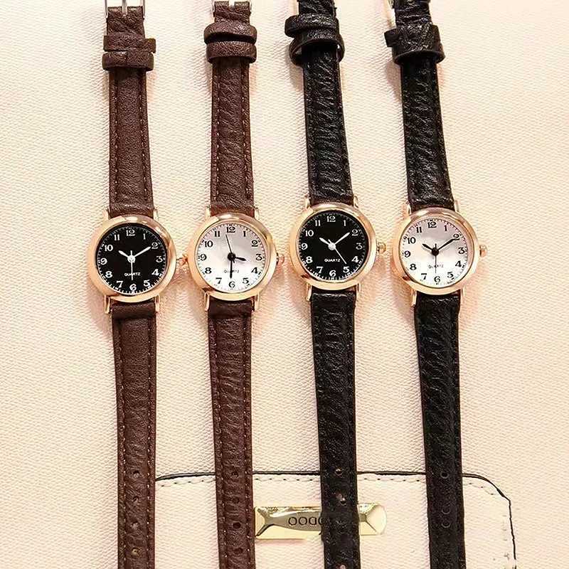 Exquisite Little Ladies Dr Retro Leather Womens Watch Brand Womens Fashion Mini Design Couple Watch W250104