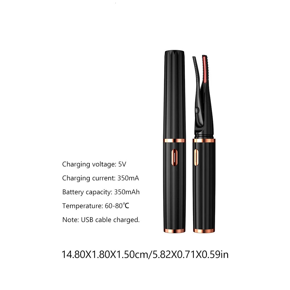 Electric Eyelash Curler Lashes Accessories Enhancer Curling Kerler Practical Tool Portable Hair Heated Mini Heating Mascara 241226