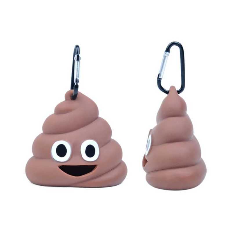 Stool-Shaped Silicone Pet Garbage Bag Dispenser Cat and Dog Hang-Out Buckle Portable Pet Toilet Bag Storage Box Dog SuppliesXJ250104