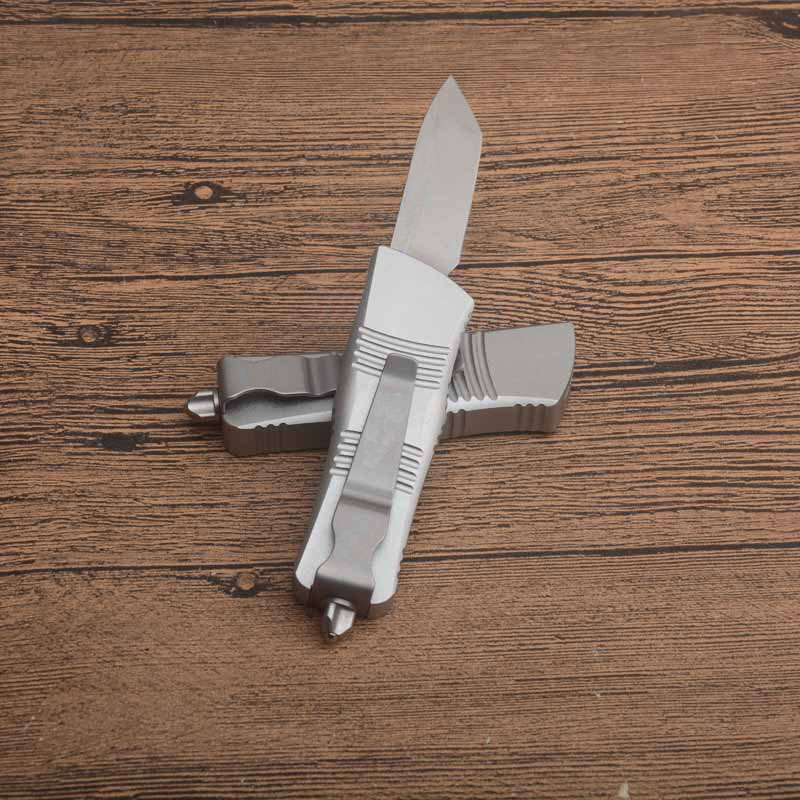 High End Mini MT 204 Tactical Knife D2 Stone Wash Tanto Point Blade 6061-T6 Handle EDC Pocket Knives With Nylon Bag Sier