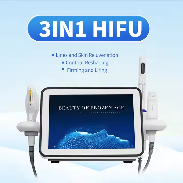 High Quality Portable 3 In 1 Hifu 4d 7d 9d 12d Facial Y Corporal Vmax Hifu Smas Face Lifting Body Slimming Machine