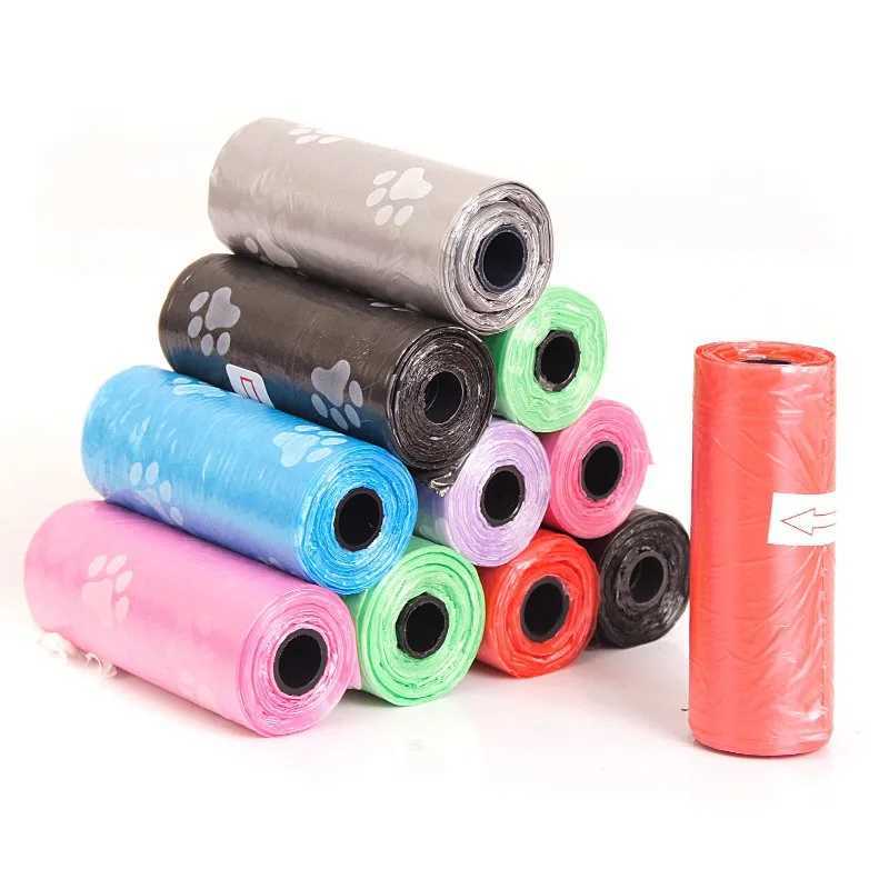 2-40Rolls Dog Poop Bag Outdoor Cleaning Poop Bag Outdoor Clean Pets Supplies for Dog 15Bags/Roll Refill Garbage Bag Pet SuppliesXJ250104