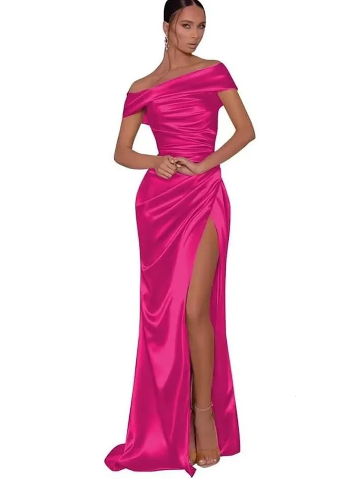 Allingentle Off Shoulder Evening Dress Sexy Mermaid High Waist Sewn Long Sexy Bridal Dress Customized Ball Party Dress 250103