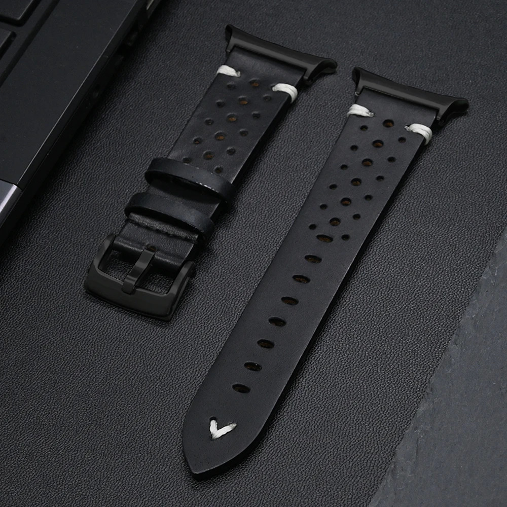 Leather Mens Watch Strap For Samsung Galaxy Watch Ultra 47mm Business Bracelet For SAMSUNG ULTRA 47MM No Gaps Band Accessories 241230