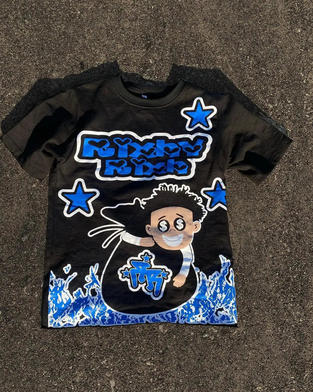 Y2K Comic Funny Printed T-shirt Mens Street American Harajuku Trendy Clothing Pure Cotton T-shirt Womens Summer Style 250103