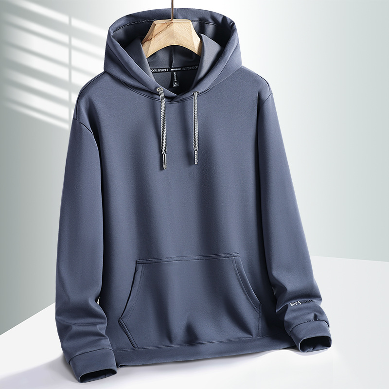 MU01033 Hooded sports sweatshirt men 2024 autumn new long-sleeved men's jacket