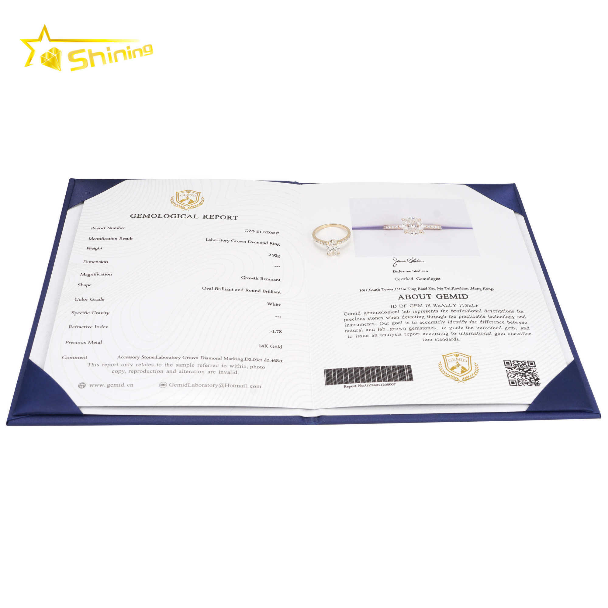 Oval Cut G VVS2 IGI Lab Grown Diamonds Engagement Rings Ready To Ship Fine Jewelry 14K Solid Yellow Gold Rings with Certificate