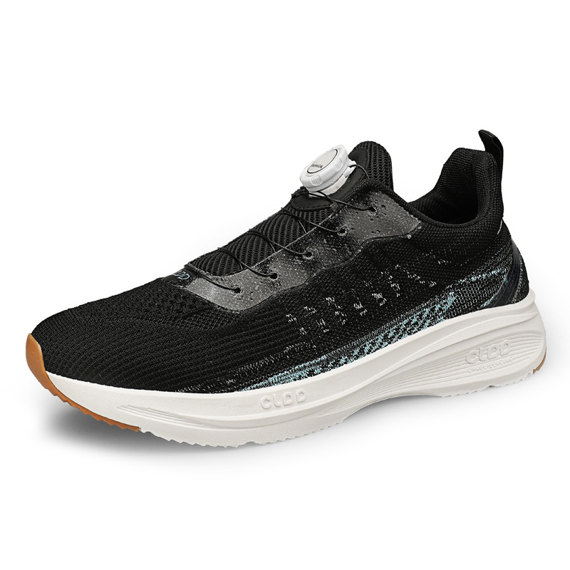 Men Sports Shoes Thick Sole Anti-slip Fashion Mesh NEW hot Breathable Outdoor Running Training Wear Triple Black Grey White Free shipping