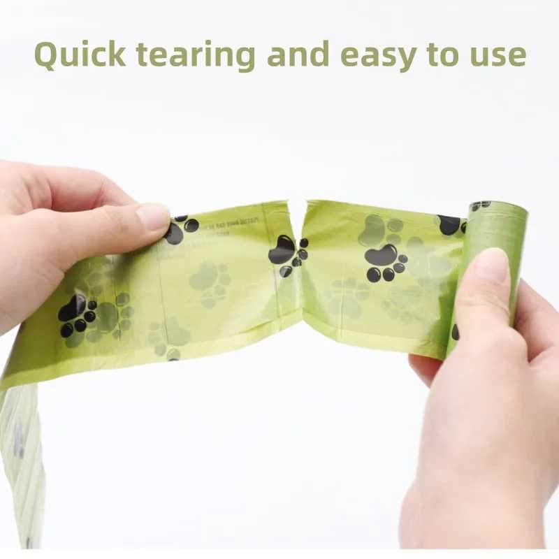 Biodegradable Pet Garbage Bags Thickened Portable Dog Poop Bags Outdoor Clean Pets Supplies Dog Poop Pickup Bags with OrganizersXJ250104