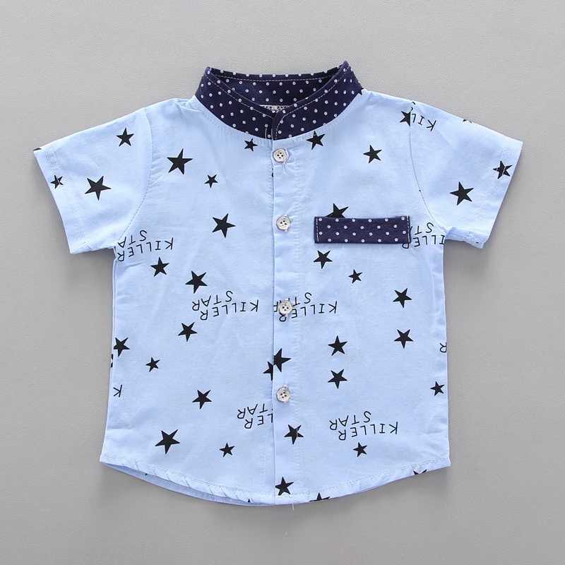 New Summer Baby Clothes Suit Children Boys Casual Shirt Shorts 2Pcs/Sets Infant Outfits Toddler Fashion Costume Kids TracksuitsXJ250104