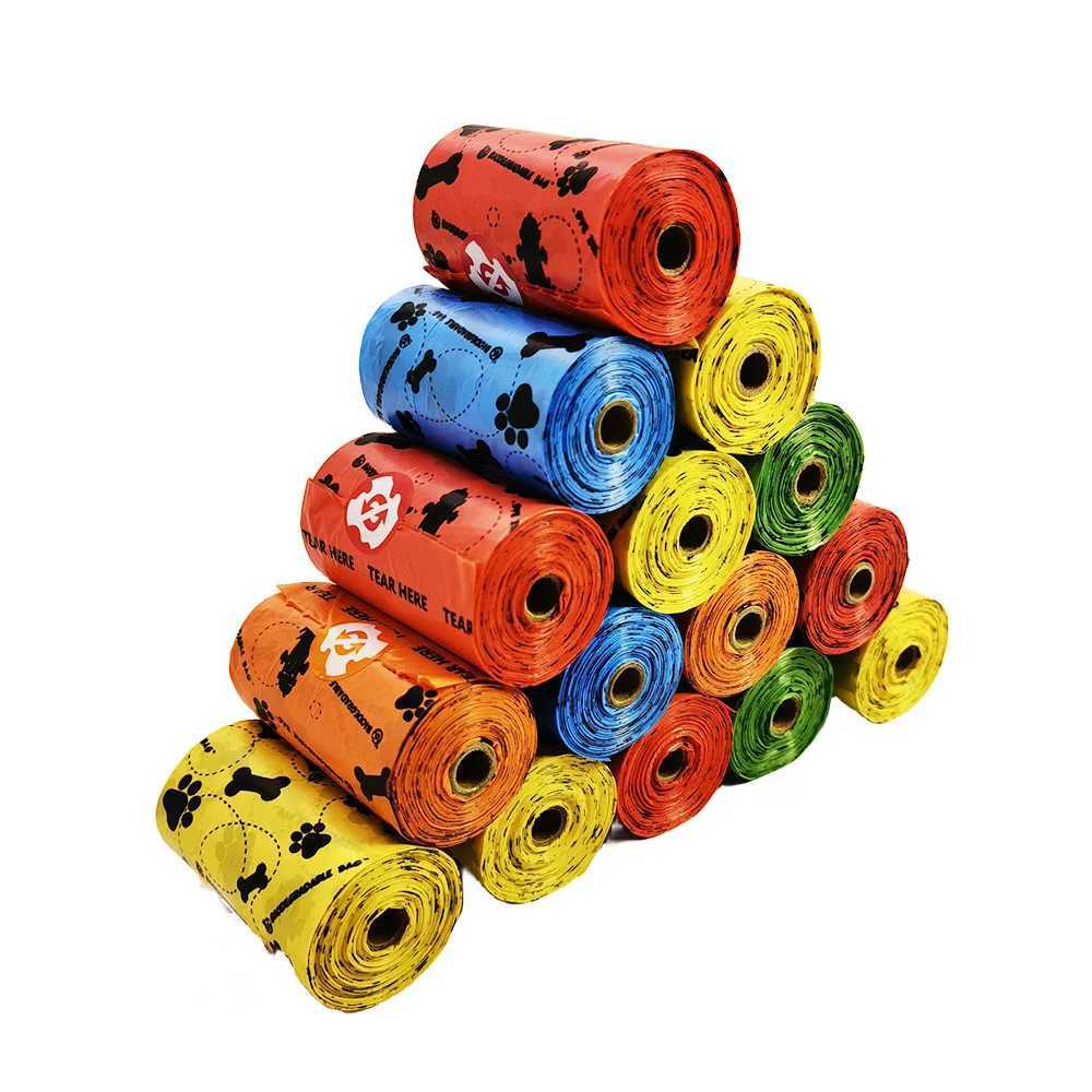 Pet Cat Dog Poop Bags Disposable Dog Waste Bags Bulk Poop Bags Dispenser biodegradable Bag Outdoor Home Clean Refill Garbage BagXJ250104