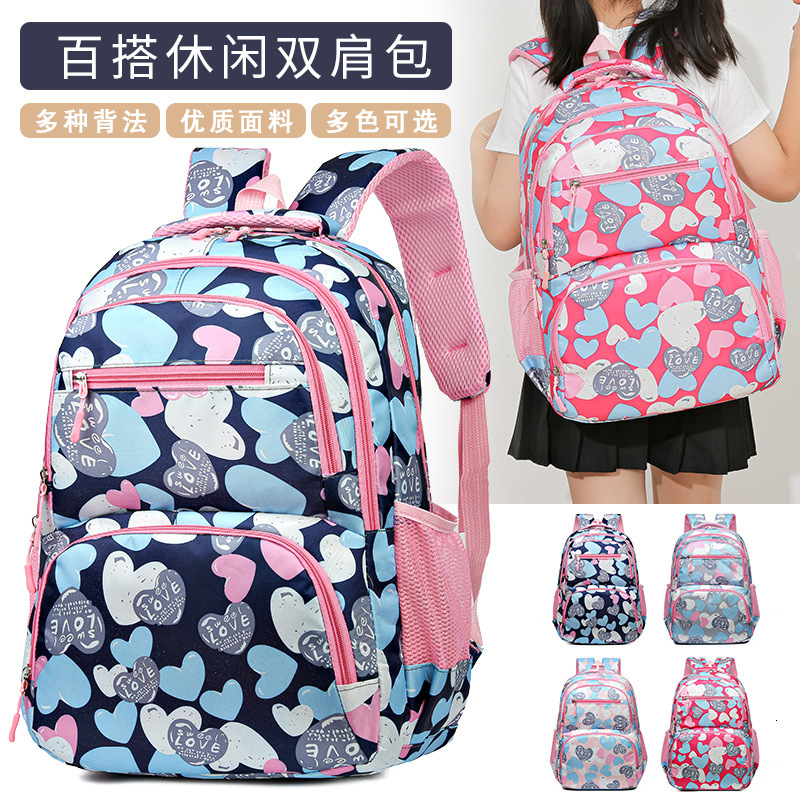 Student large capacity, children's printed, casual fashionable, and lightweight outdoor backpack, reducing load