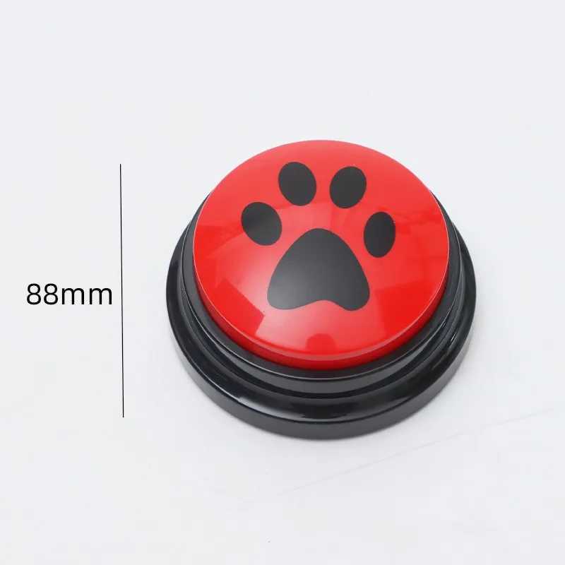 Others Dog Toys Chews 4/8/10pcs Dog Training Button Recordable Pet Communication Dog Toys Dog Talking Button Cute Claw Print Pattern Dog Accessories H