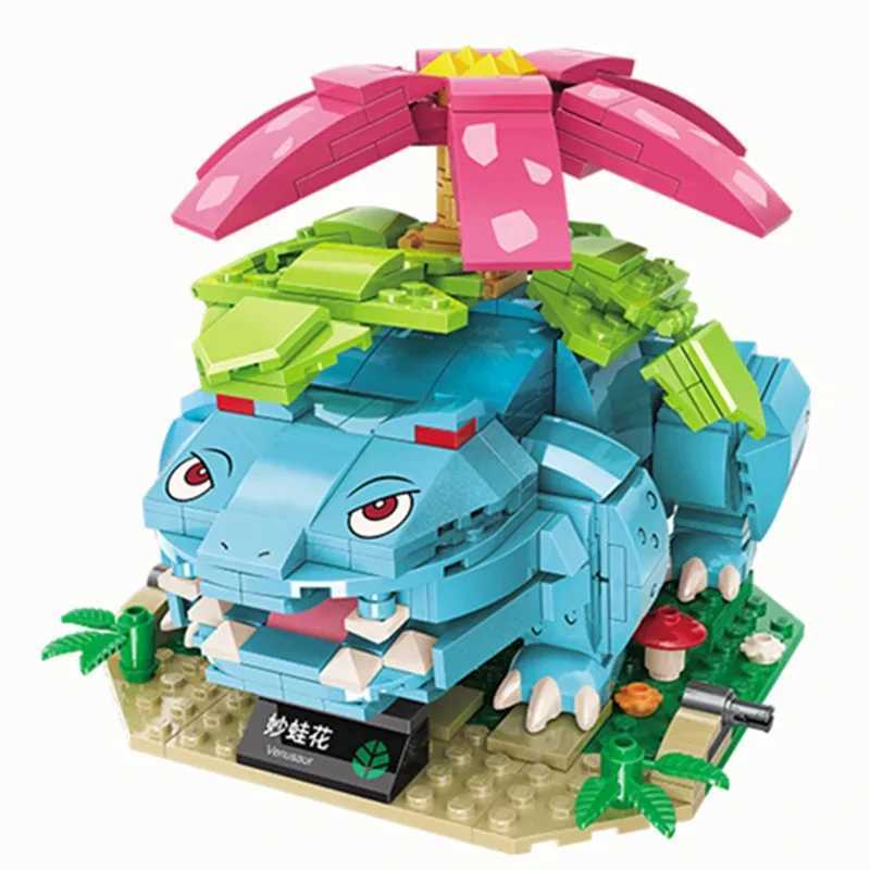 Blocks Charizard Mewtwo Bulbasaur Building Blocks Cartoon Figure Model Bricks Sets Movie Doll Model Kids Toys For Children Gift H240104