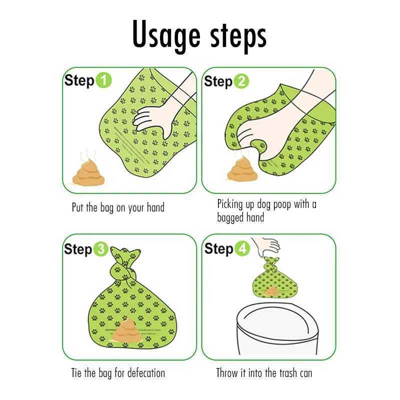 100 Rolls Dog Poop Bag Outdoor Cleaning Poop Bag Outdoor Clean Pets Supplies for Dog 15Bags/Roll Refill Garbage Bag Pet SuppliesXJ250104
