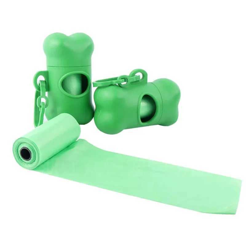 Bone Shaped Bag Dispenser Disposable Pet Dog Waste Bag Holder Plastic Garbage Bag Case Carrier Disposal Poop Bag DispenserXJ250104