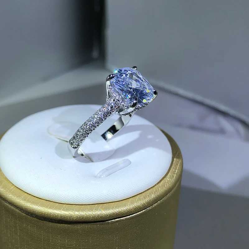 925 female couple silver ring cubic zirconia square ring rs jewelry bride wedding engagement romantic luxuryXJ250412