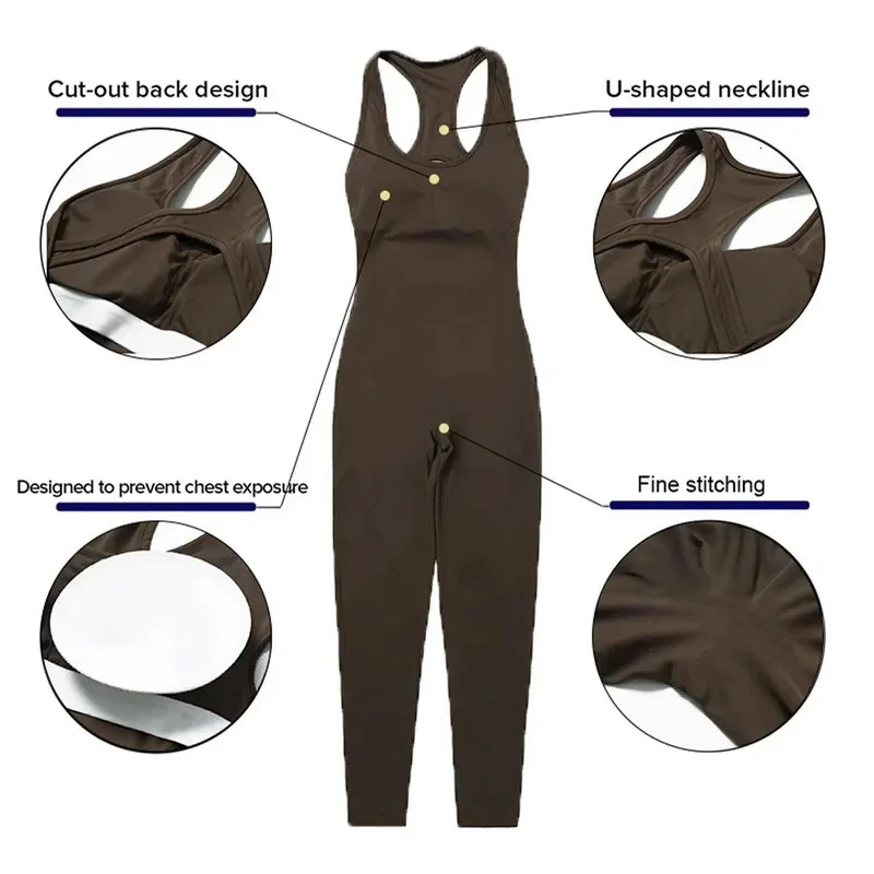 Sexy Jumpsuit Fiess Sports Overalls Gym Clothing Set Yoga Wear Pilates Workout Clothes For Women Outfit Push-Up Tracksuit