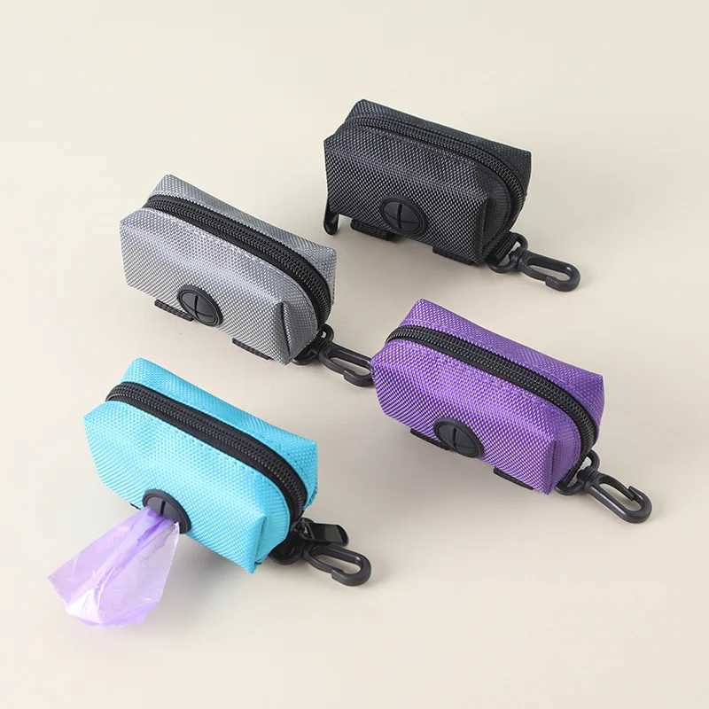 Pet Dog Poop Bag Holder Leash Attachment Adjustable Mini Travel Garbage Bag Dogs Waste Poop Bags Dispenser Pet Cleaning ToolsXJ250104