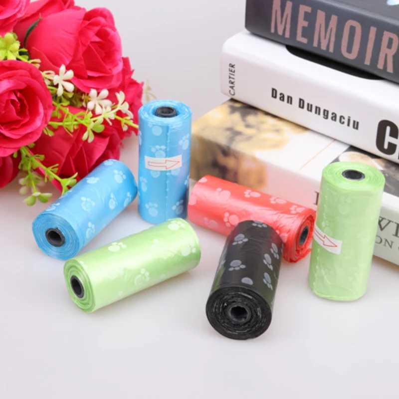 15 Pieces/Roll Pet Garbage Bag Dog Picking Shit Bag Portable Cleaning Bag Cleaning Supplies Pet Supplies Kitchen AccessoriesXJ250104