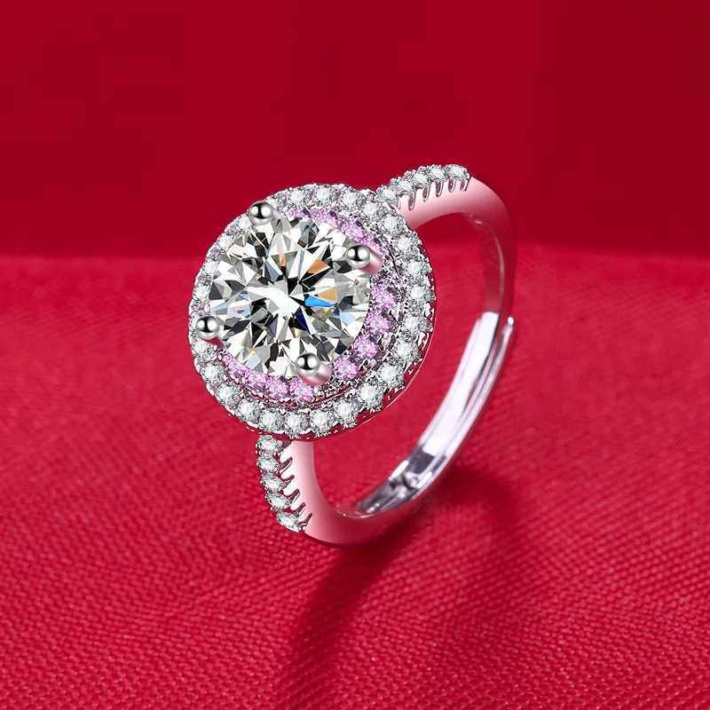 925 Sterling Silver Ring Hot AAA Zircon adjustable Size Engagement Rings For Women Wedding Ring Party Fashion N Jewelry GiftXJ250104