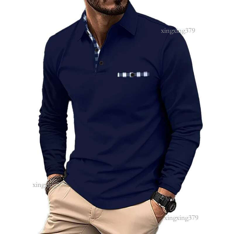 Designer Mens Shirts Zipper Polo Hoodie Business Casual Jogger Tops Polo Casual Hoodies High Quality Wholesale t-shirt men s golf dry plaid shirt for 