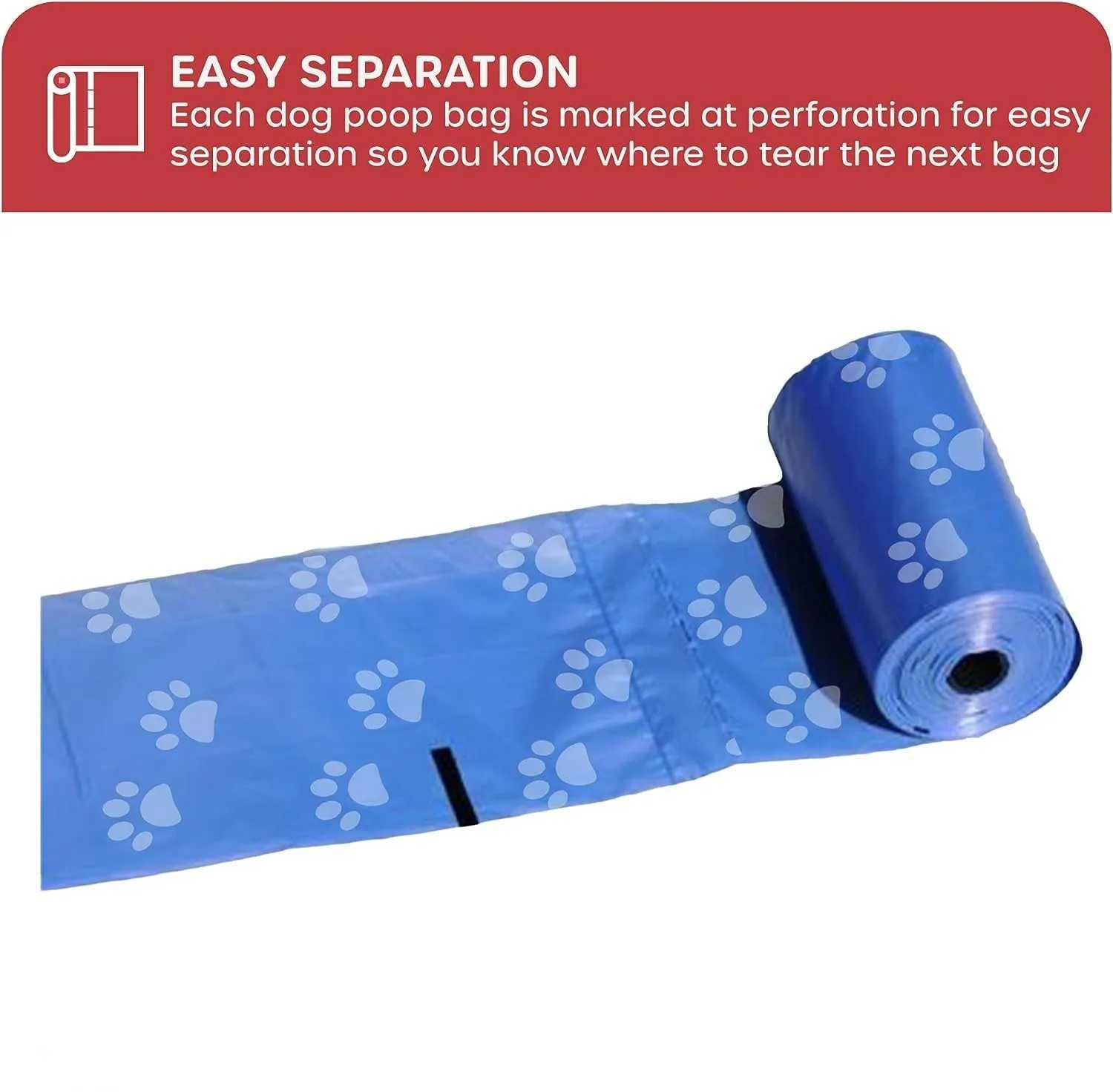 100 Rolls Dog Poop Bag Outdoor Cleaning Poop Bag Outdoor Clean Pets Supplies for Dog 15Bags/Roll Refill Garbage Bag Pet SuppliesXJ250104